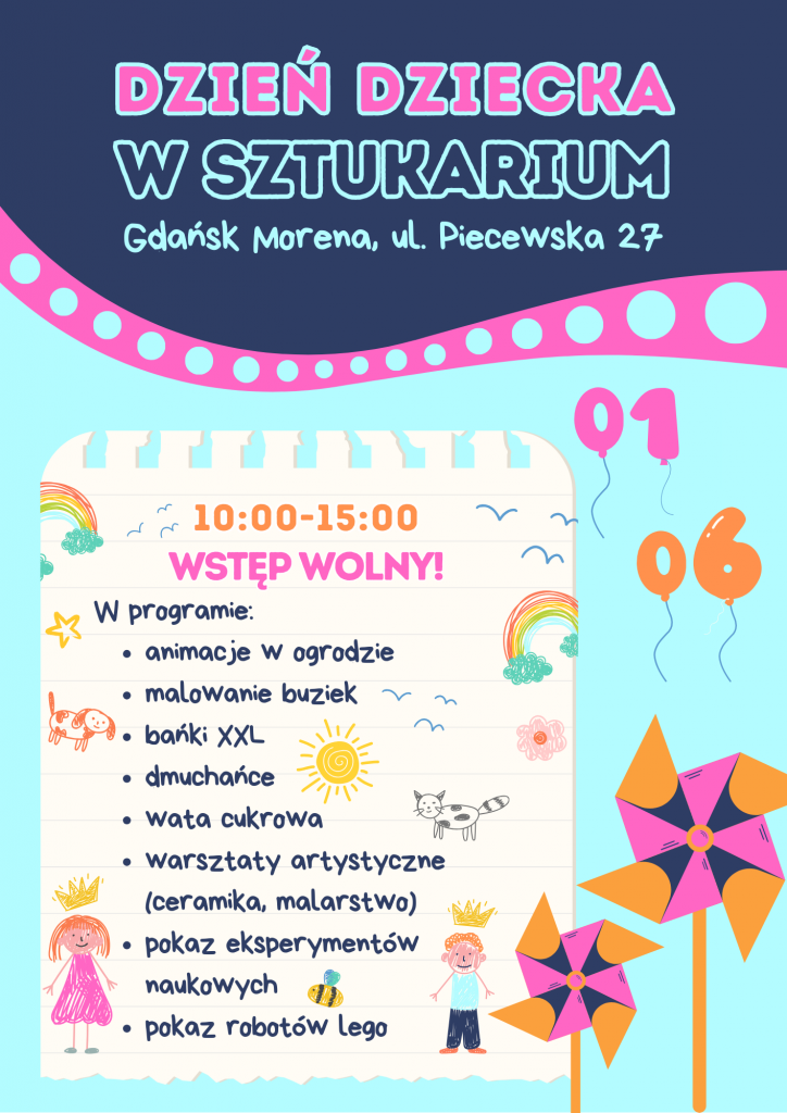 Bal z okazji dnia dziecka - zapraszamy do Sztukarium 3 czerwca o godz. 15.00.